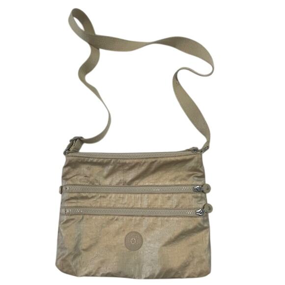 Kipling VTG  Metallic Shoulder Crossbody Bag Metallic Glow - Picture 1 of 6
